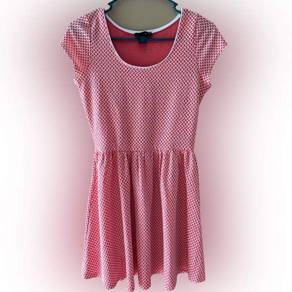 Robe French Connection Rose Pâle Plissée - Taille 2, Occasion Très Bon État